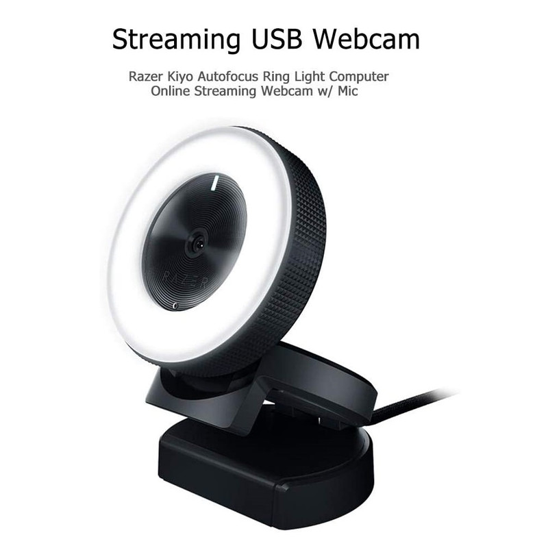 وب کم گیمینگ ریزر Razer Gaming Webcam Kiyo Streaming