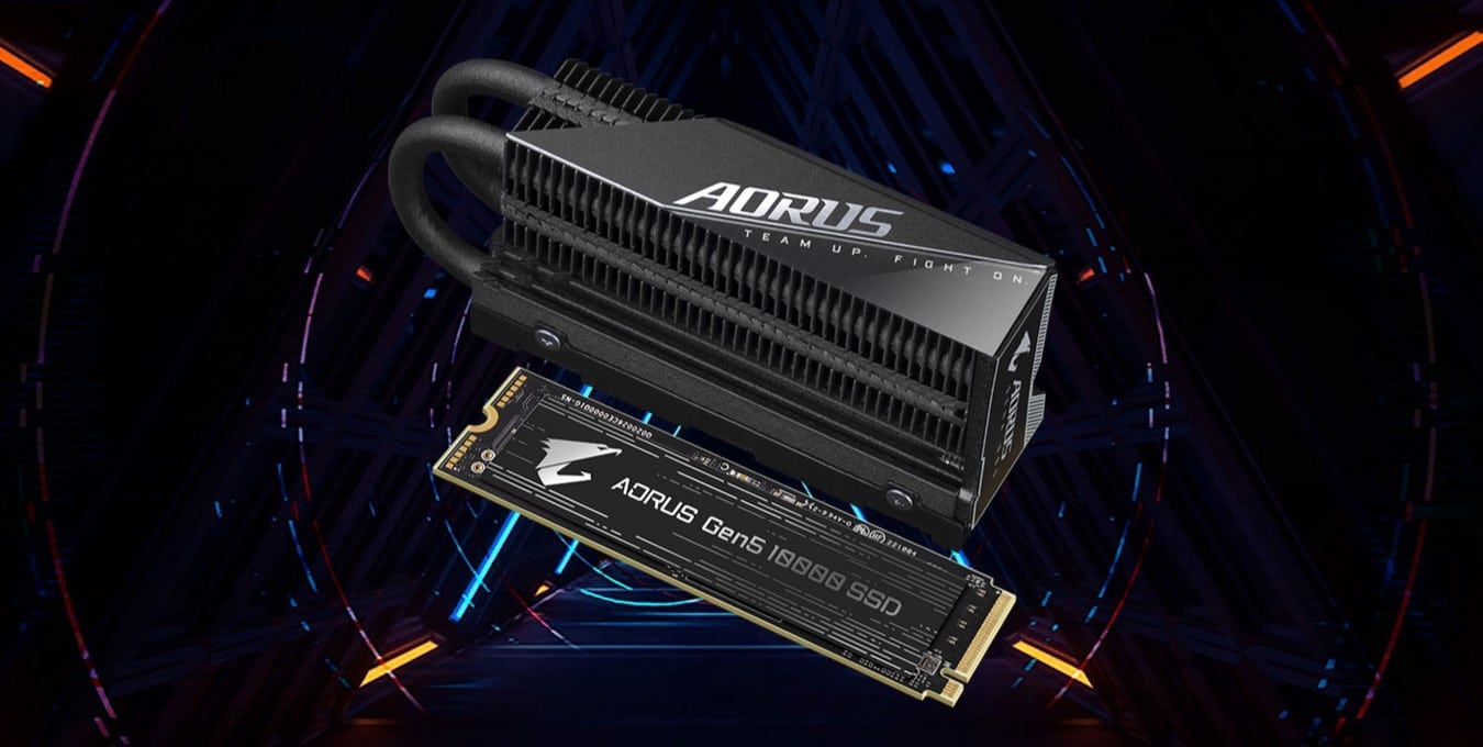 اس اس دی گیگابایت AORUS Gen5 10000 M.2 2280 NVMe 1TB