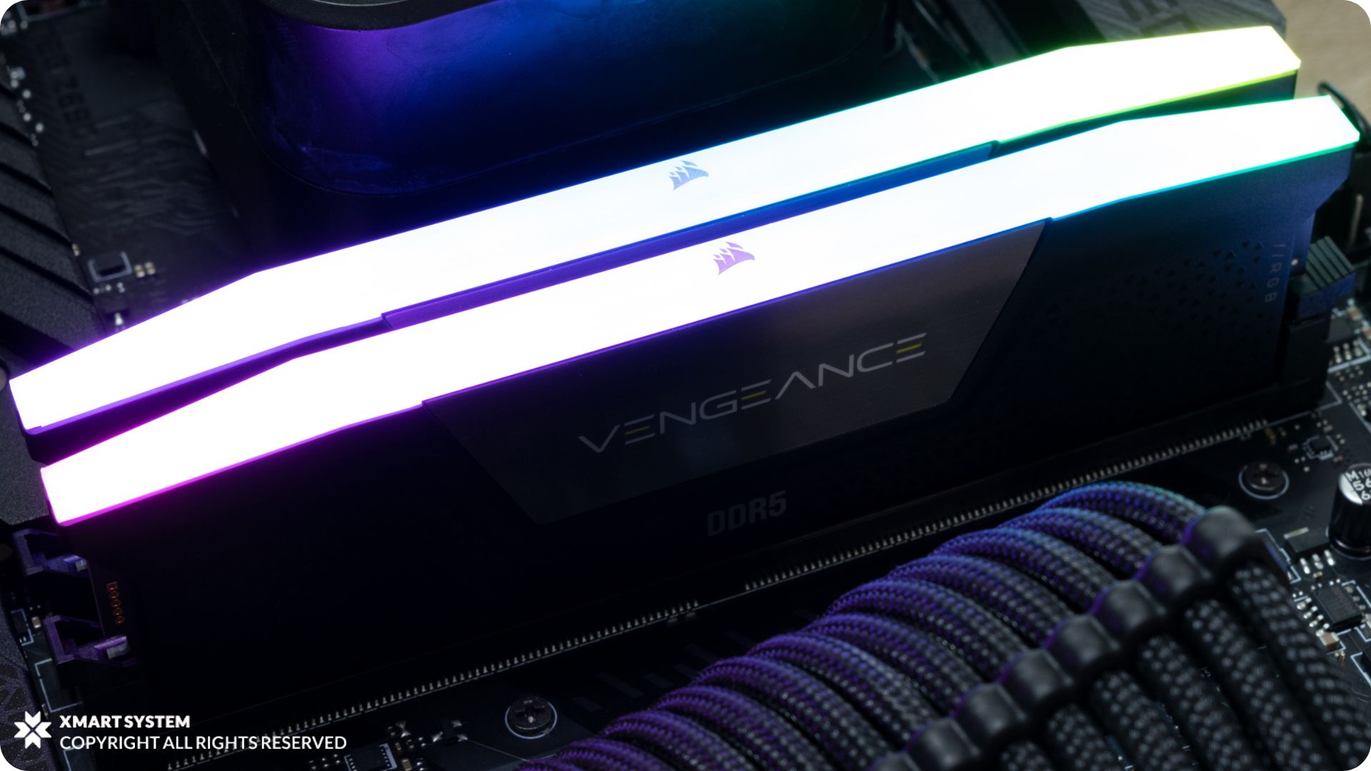 رم کورسیر مدل Corsair VENGEANCE RGB 64GB 32GBx2 6200MHz CL40 DDR5