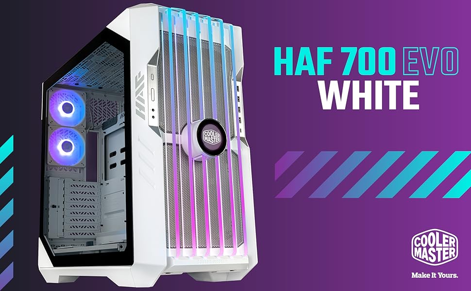 کیس کولر مستر HAF700 EVO سفید